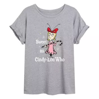 Футболка оверсайз с рисунком Dr. Seuss Cindy-Lou Who для юниоров Licensed Character