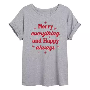Футболка оверсайз с рисунком Merry Everything для юниоров Licensed Character