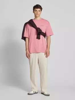 Футболка оверсайз с вышитыми этикетками Pegador