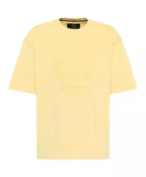 Футболка оверсайз с вышивкой де бортоли Carlo Colucci, желтый