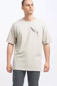 Футболка оверсайз с заниженными рукавами Kaft, серый