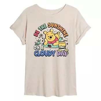 Футболка оверсайз "Сияй как солнце" Winnie the Pooh для малышей Disney, бежевый