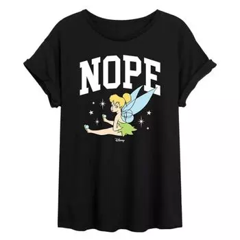 Футболка оверсайз Tinker Bell Juniors "Неа" Disney, черный