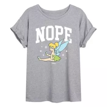 Футболка оверсайз Tinker Bell Juniors "Неа" Disney, серый