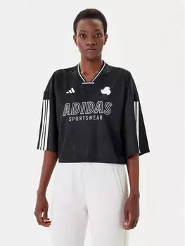 Футболка оверсайз Tiro Cut 3-Stripes JG4097 Adidas, черный
