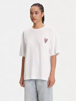 Футболка оверсайз Tobster 17160811 Pieces, белый