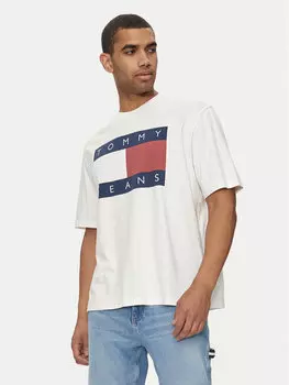 Футболка оверсайз Tommy Jeans, белый