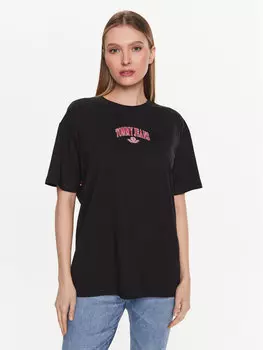 Футболка оверсайз Tommy Jeans, черный