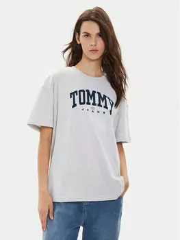 Футболка оверсайз Tommy Jeans, серый