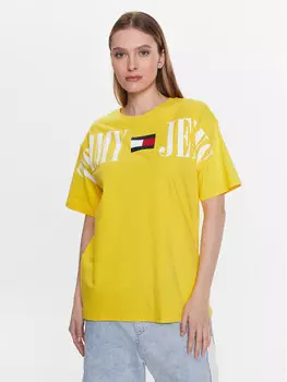 Футболка оверсайз Tommy Jeans, желтый