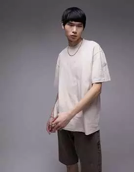Футболка оверсайз Topman с рельефной вышивкой из камня