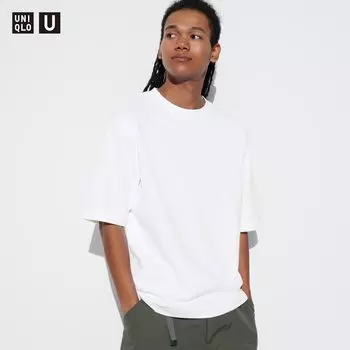 Футболка оверсайз Uniqlo AIRism, белый