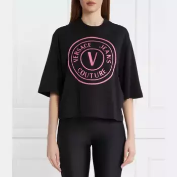 Футболка оверсайз Versace, черный