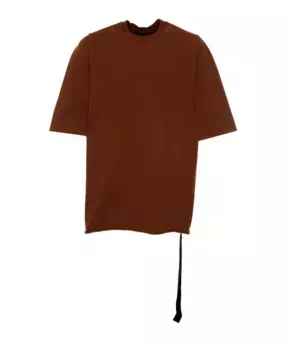 Футболка оверсайз в уличном стиле Rick Owens, коричневый
