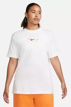 Футболка оверсайз в винтажном стиле Nike, белый