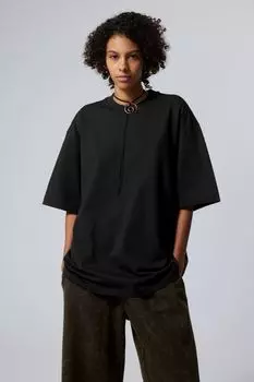 Футболка оверсайз Weekday, черный