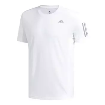 Футболка own the run sports short sleeve tee 'white' Adidas, белый