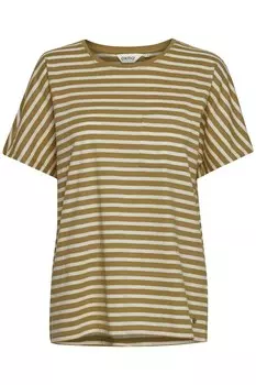 Футболка Oxmo Steffi, цвет Brown/White
