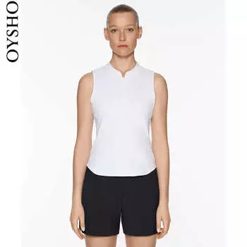 Футболка Oysho без рукавов, белый