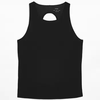 Футболка Oysho Cross-Back Comfortlux, черный