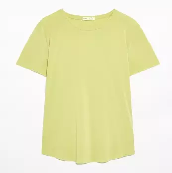 Футболка Oysho Fitted Short-sleeved Technical, светло-зеленый