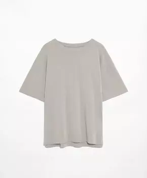 Футболка Oysho Short Sleeve Cotton Blend, серый
