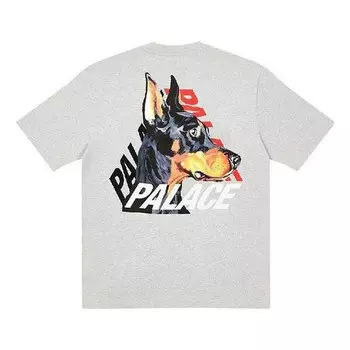 Футболка p-3-k-9 t-shirt 'grey marl' Palace, серый