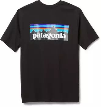 Футболка P-6 Logo Responsibili — мужская Patagonia, черный