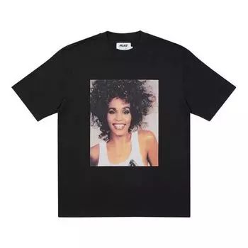 Футболка PALACE Character Pattern Round Neck Short Sleeve Unisex Black, черный