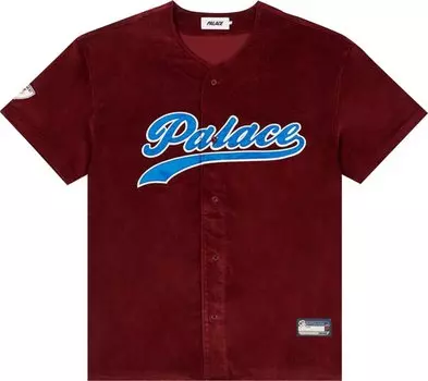 Футболка Palace Cord Baseball Jersey 'Burgundy', красный
