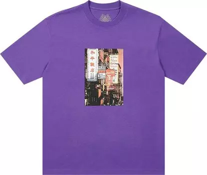 Футболка Palace Downtown T-Shirt 'Regal Purple', фиолетовый