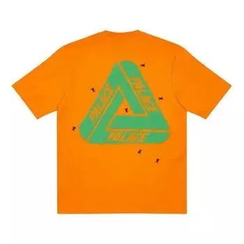 Футболка PALACE Fly TShirt Green Triangle Logo Short Sleeve Unisex Orange, оранжевый