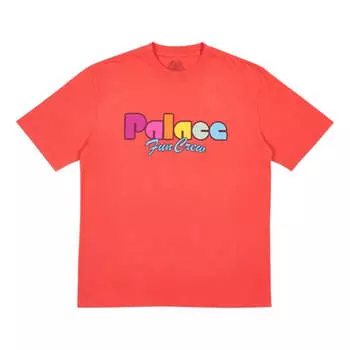 Футболка PALACE Fun Light Red Alphabet Printing Short Sleeve Unisex, красный