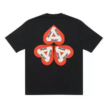 Футболка PALACE Heart Shape Tri-FERg Pattern Short Sleeve Unisex Black, черный