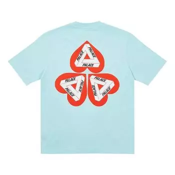 Футболка PALACE Heart Shape Tri-FERg Pattern Short Sleeve Unisex Light Blue, светло-синий