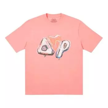 Футболка PALACE Inflator Pink Love Triangle Pattern Short Sleeve Unisex, розовый