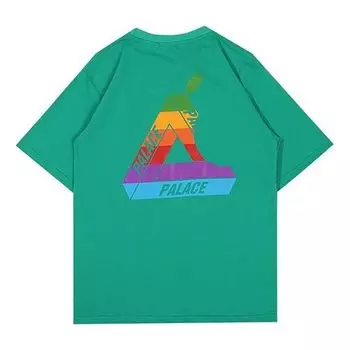 Футболка PALACE Jobsworth T-Shirt Creative Apple Printing Short Sleeve Unisex Green, зеленый
