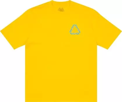 Футболка Palace Nein Fuss T-Shirt 'Yellow', желтый