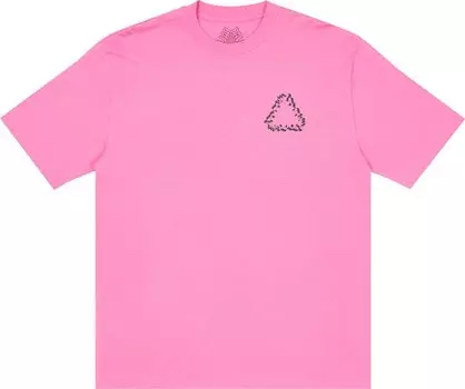 Футболка Palace Nein Fuss T-Shirt 'Pink', розовый