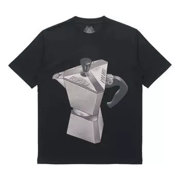 Футболка PALACE Nein Tea Black Metallic Coffee Pattern Short Sleeve Unisex, черный
