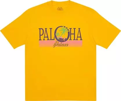 Футболка Palace Paloha T-Shirt 'Yellow', желтый