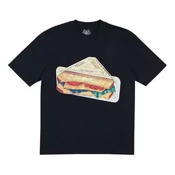 Футболка PALACE Plow Mans T-Shirt Black Triangle Pattern Short Sleeve Unisex, черный