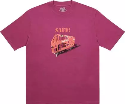 Футболка Palace Safety T-Shirt 'Wine', красный