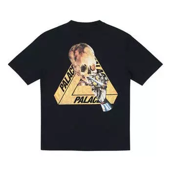 Футболка PALACE Skeledon T-Shirt Alphabet Skeleton Short Sleeve Unisex Black, черный