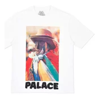 Футболка PALACE Stoggie White Chest Back Printing Short Sleeve Unisex, белый