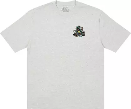 Футболка Palace Tri-Atom T-Shirt 'Grey Marl', серый