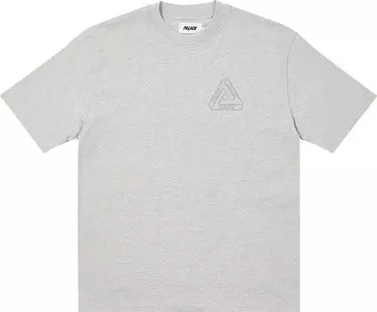 Футболка Palace Tri-Ferg Embossed T-Shirt 'Grey Marl', серый