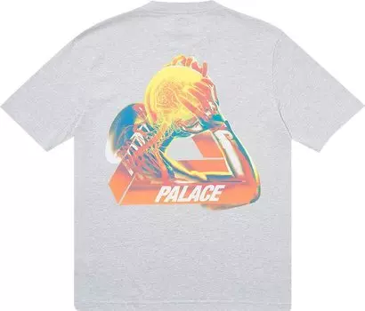 Футболка Palace Tri-Gaine T-Shirt 'Grey Marl', серый