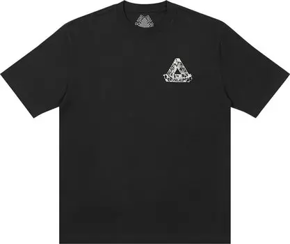 Футболка Palace Tri-Heads T-Shirt 'Black', черный