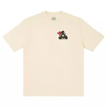 Футболка Palace Tri-Hearts 'Soft White', белый